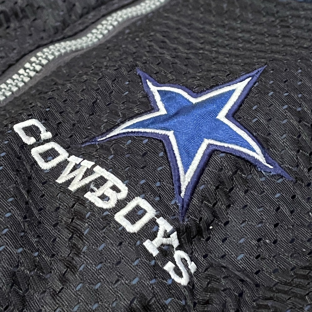 Vintage 90s Dallas Cowboys Mesh Reversible Jacket L Pro Playey NFL Experience - Picture 2 of 16